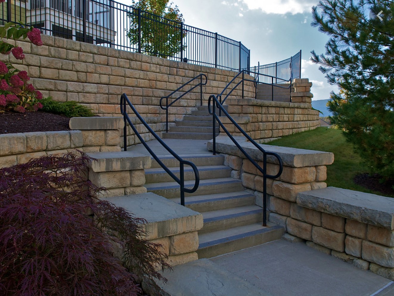 this image shows retaining walls in Moreno Valley, California